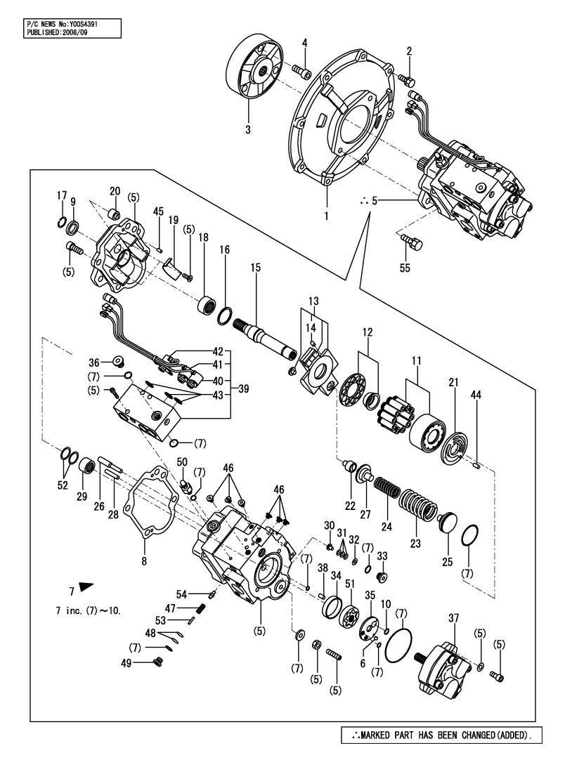 172461 - 73131 - VIO50 - 2A MAIN PUMP KIT - MXPseal.comYANMAR