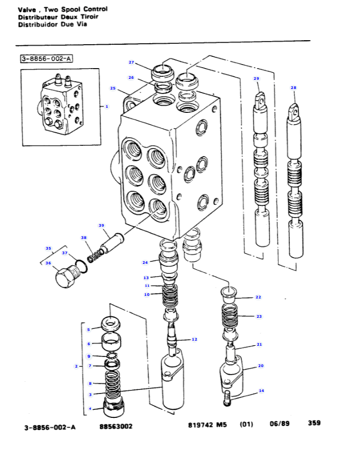 1810701M91 - KIT, VALVE,TWO SPOOL CONTROL (50E) - MXPseal.comMASSEY FERGUSON