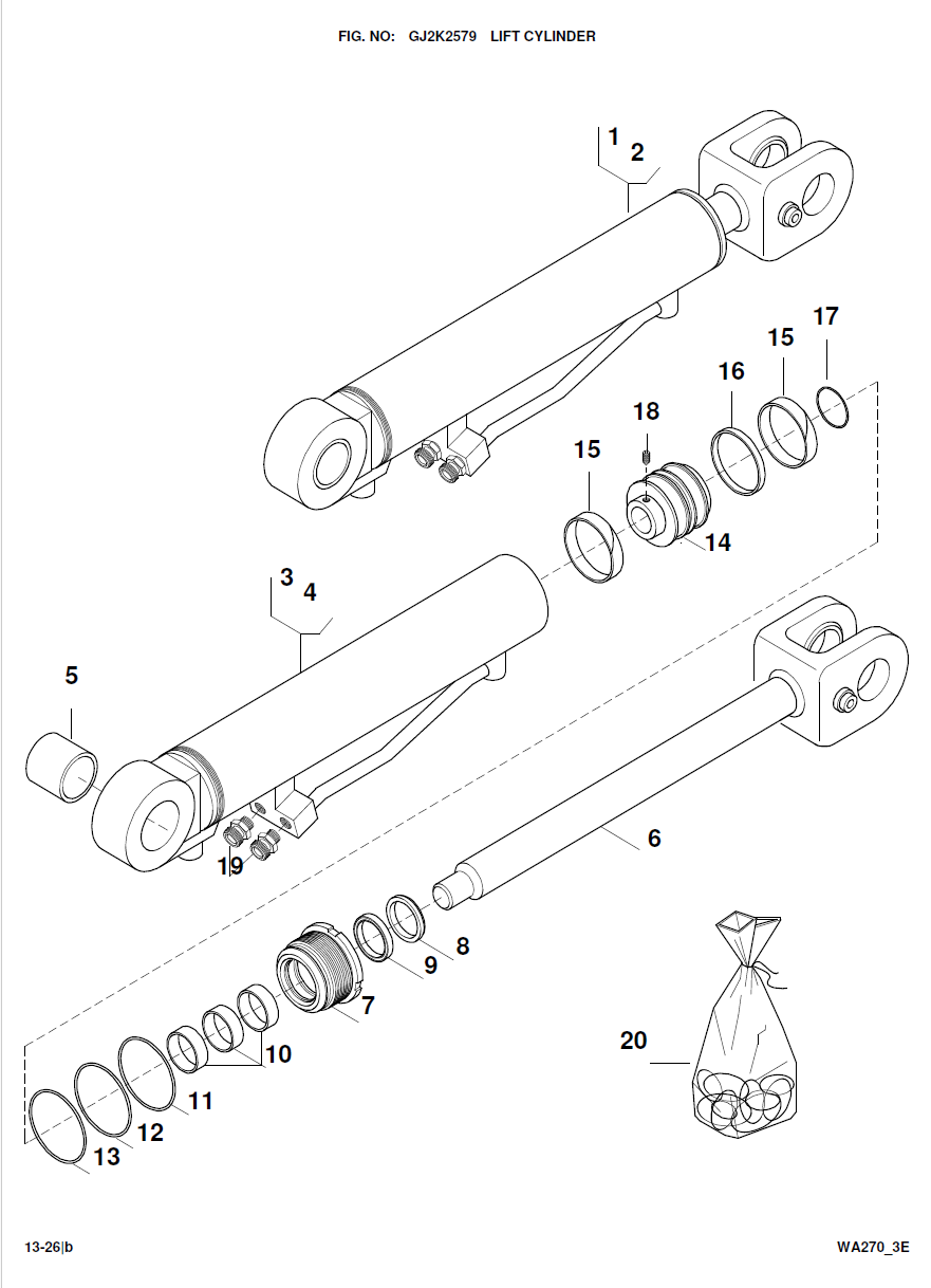 42Y-63-H0P78 - WA270-3 LIFT KIT