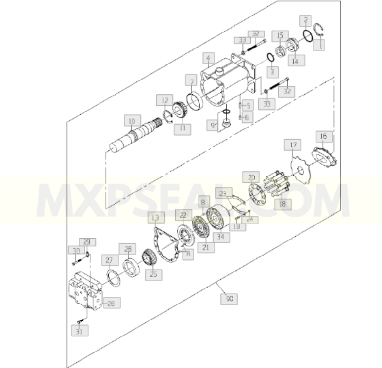 CB11464686 - SP1850 KIT-POWER TRAIN (HYDROSTATIC)