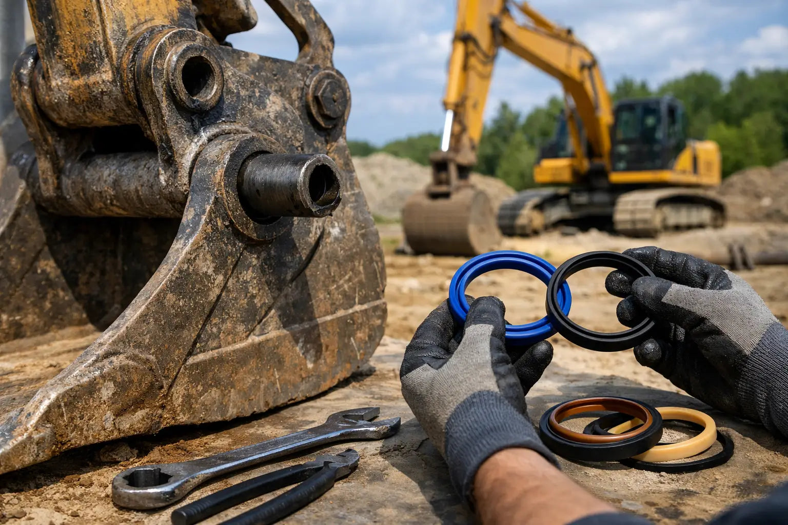 How to Replace Bucket Seals on an Excavator