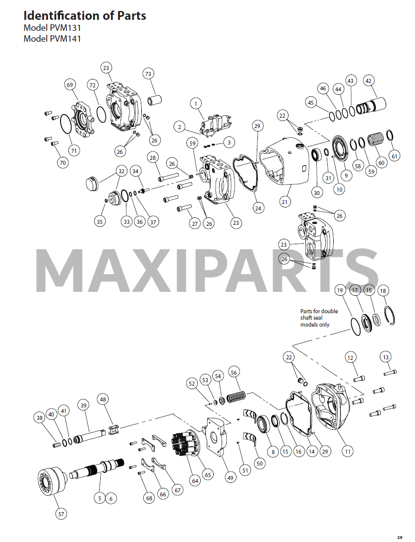 02-346168 - PVM131/141 PISTON PUMP KIT