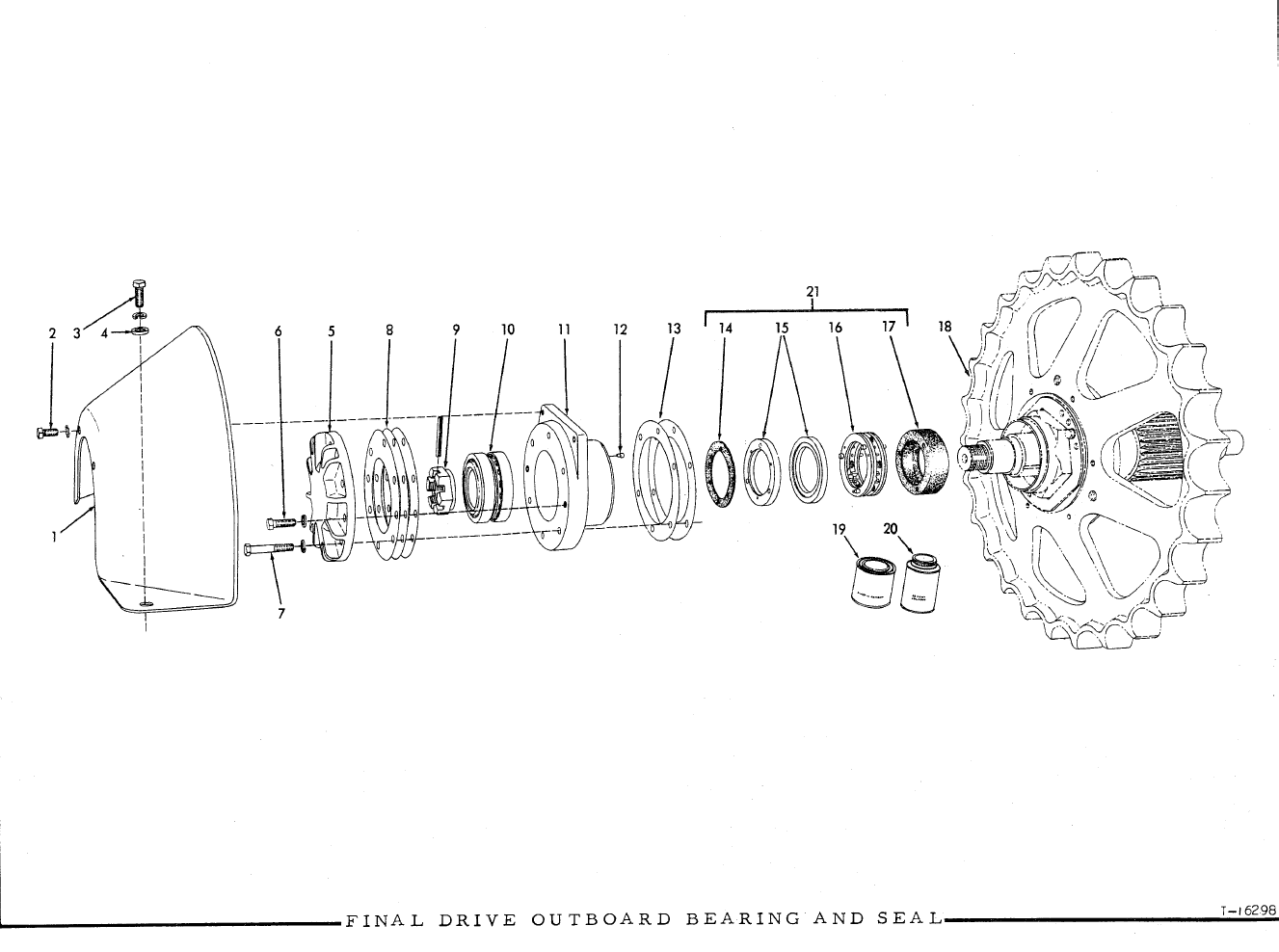 091972 - KIT - FINAL DRIVE OUTBOARD BEARING AND SEAL - MXPseal.com