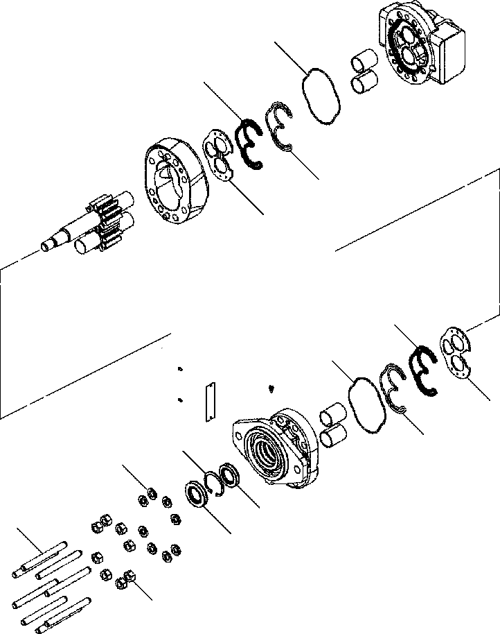 12Y - 60 - 11720 - D51EX/PX - 22 GEAR PUMP KIT - MXPseal.comKOMATSU