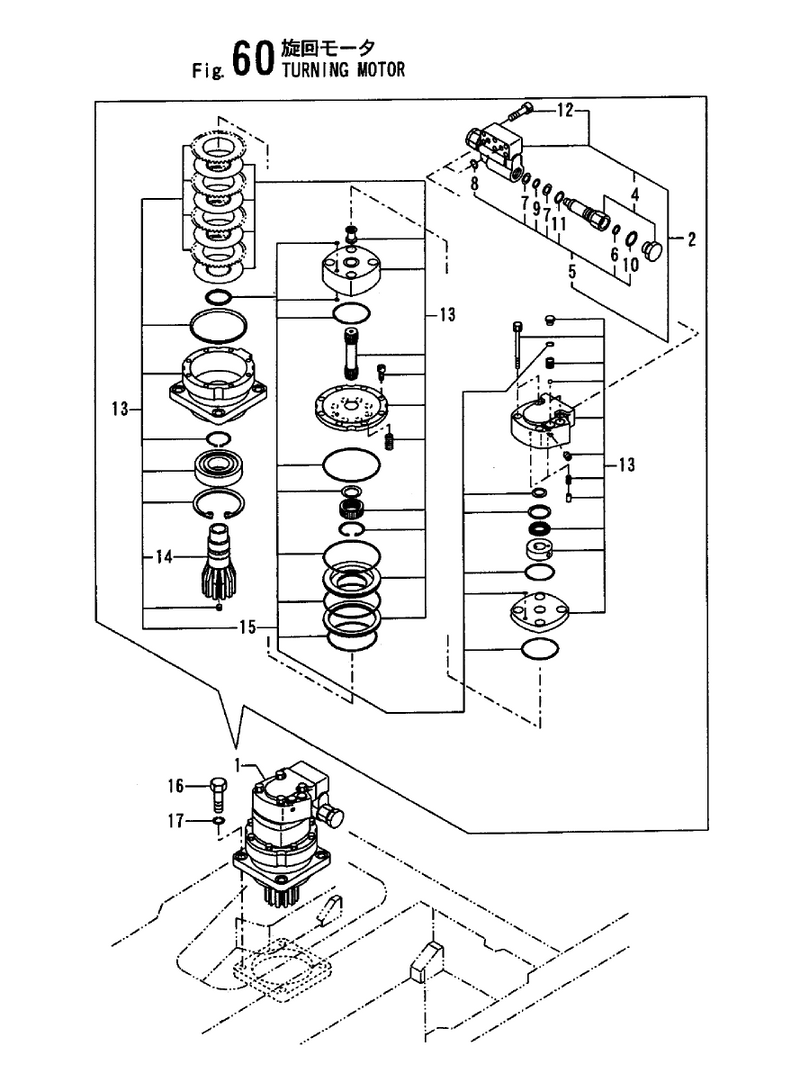 172428-73310 - B27-2B TURNING MOTOR