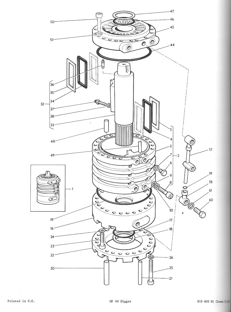 1885339M91 - MF40 SLEW MOTOR KIT