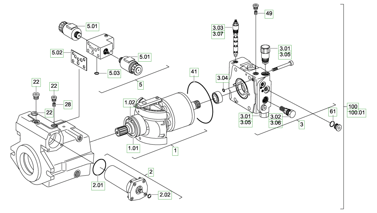 A10VG45 - PUMP KIT - MXPseal.comREXORTH