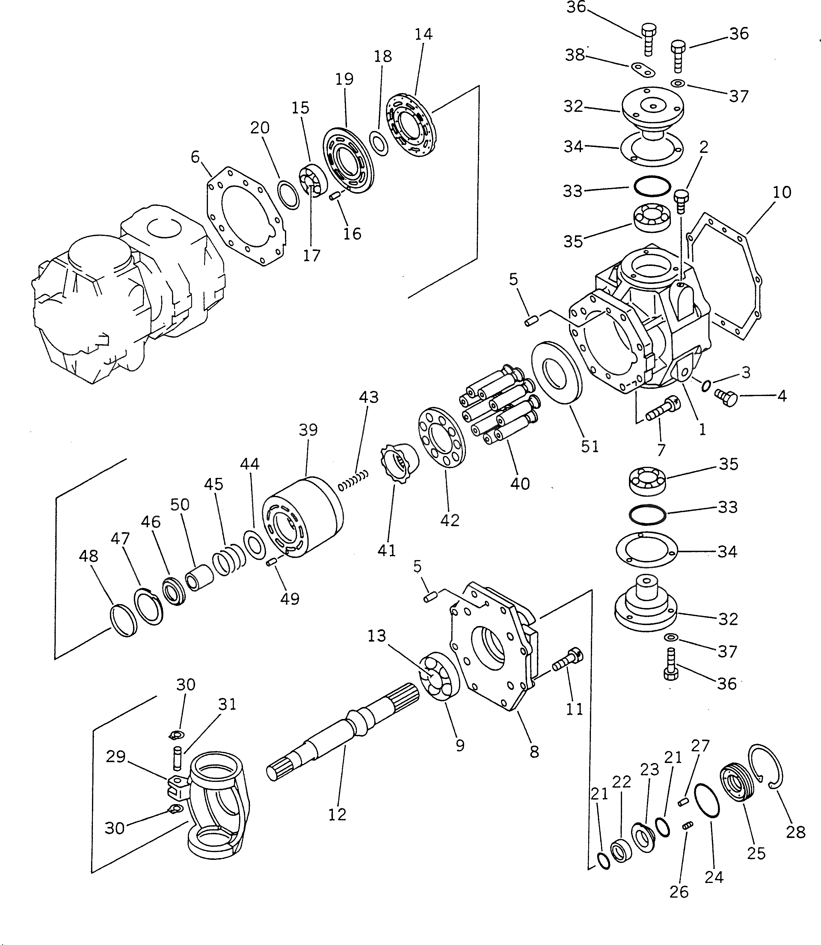 235-60-18460 - SEAL HYD. PUMP (GD805A-1) ~ GENUINE