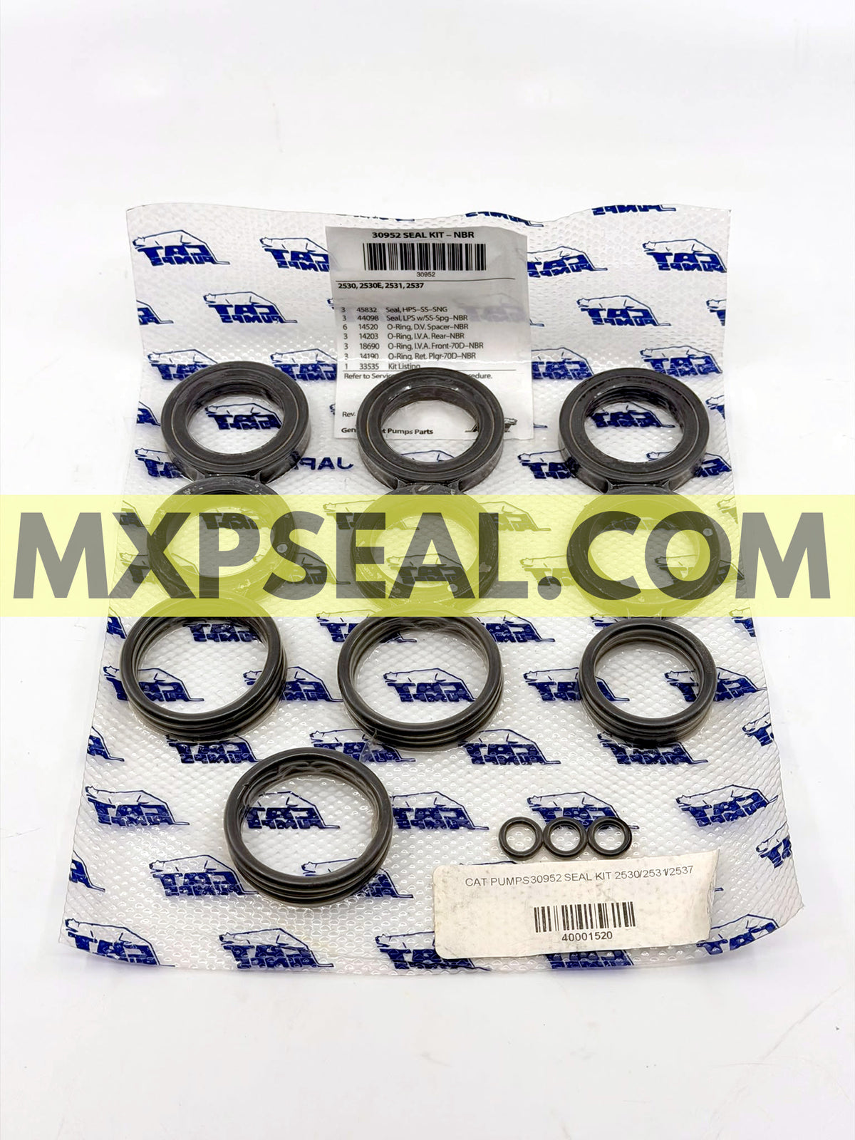30952 - NBR Seal Kit for Cat Pumps 2530, 2531 and 2537