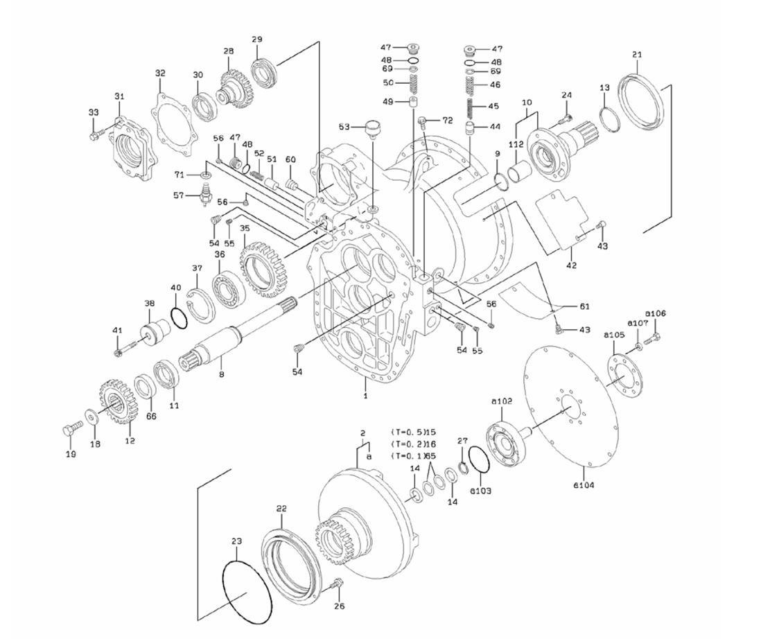 37419 - 60220 - TRQ CONV SUB ASSY - MXPseal.comKAWASAKI LOADER
