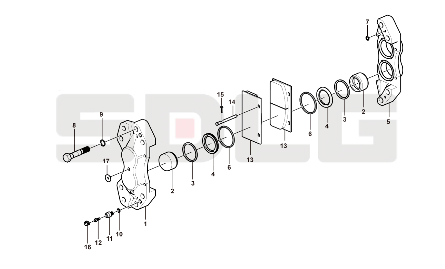 4120001739 - KIT-BRAKE CALIPER (LG953)
