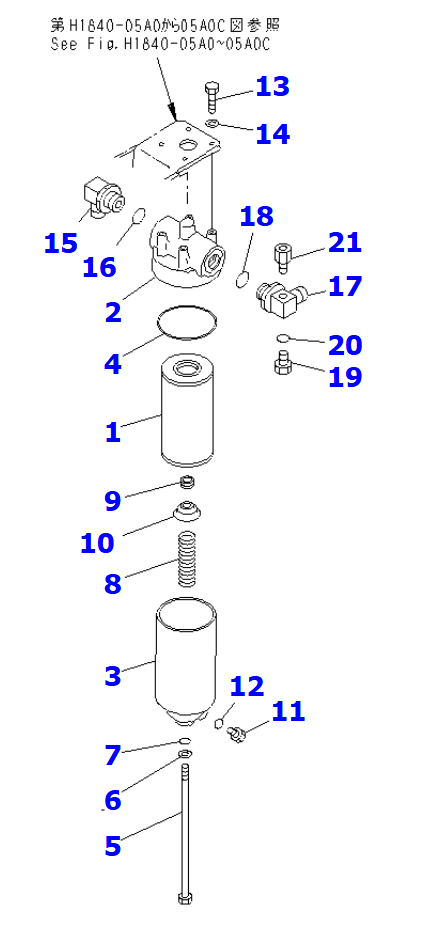 419-15-14800 - FILTER ASSY