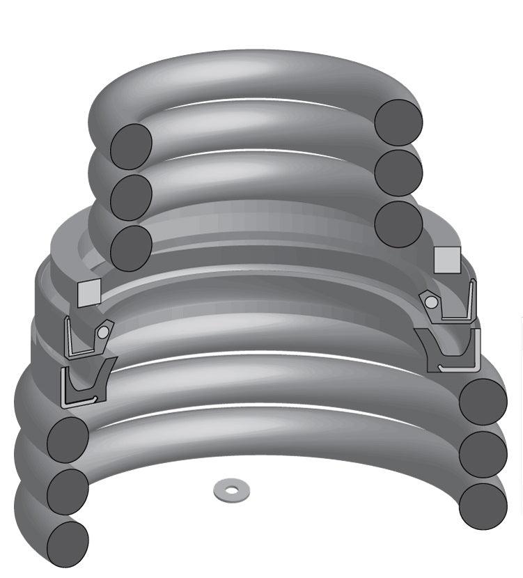 61249-000 - 4000 SERIES BEARINGLESS SEAL KIT-FKM - MXPseal.com