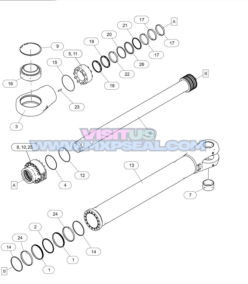 6060 BUCKET KIT - MXPseal.comCATERPILLAR