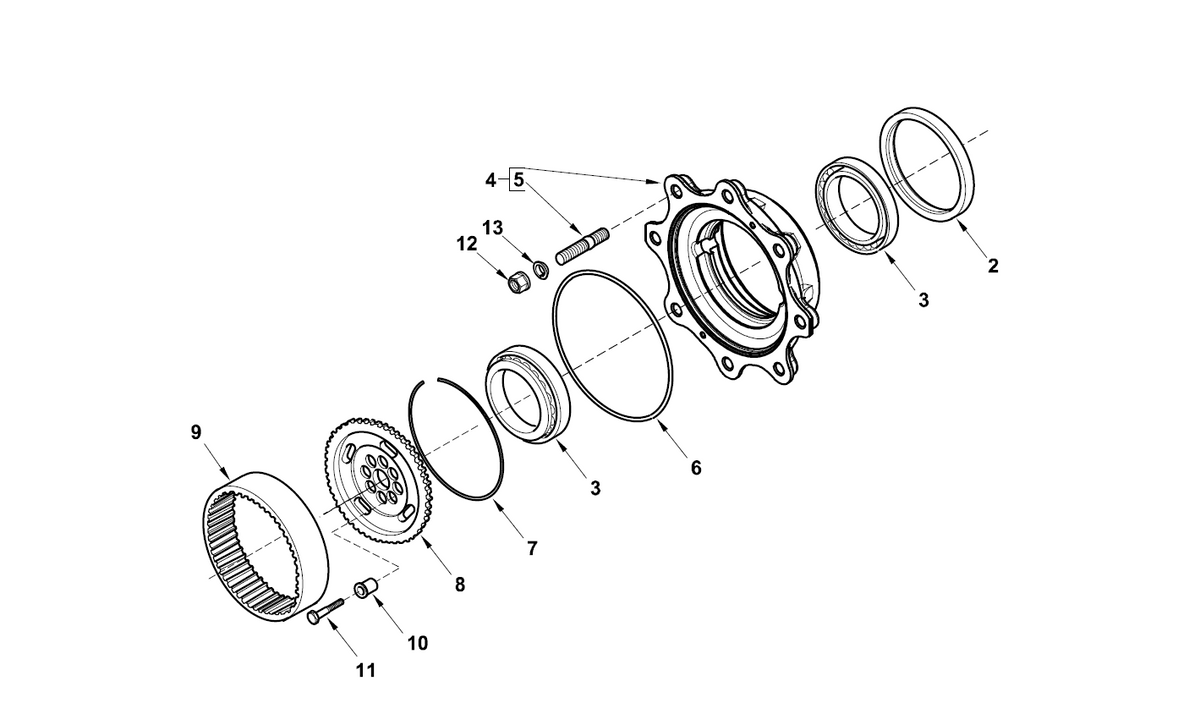 6193704M1	FRONT HUB OIL SEAL FOR TEREX TX760B