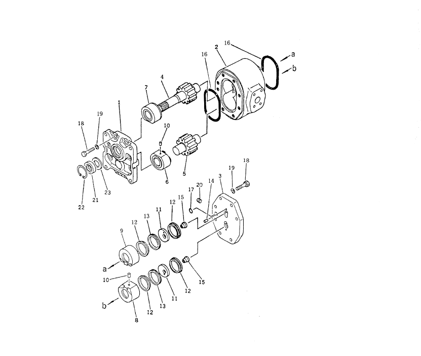 SD16E SEAL KIT FOR STEERING PUMP