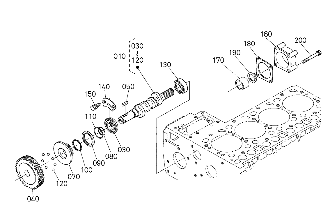 1641551150 / 16415-5115-0 - GEAR,INJECTION PUMP (V2203)