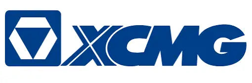 Blue xcmg logo with a geometric diamond-shaped emblem.