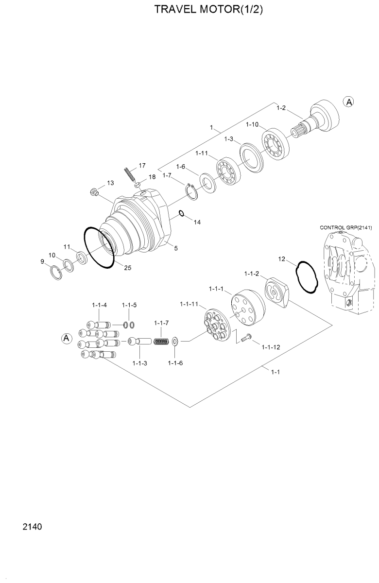 R450LC - 3 TRAVEL MOTOR KIT - MXPseal.comHYUNDAI