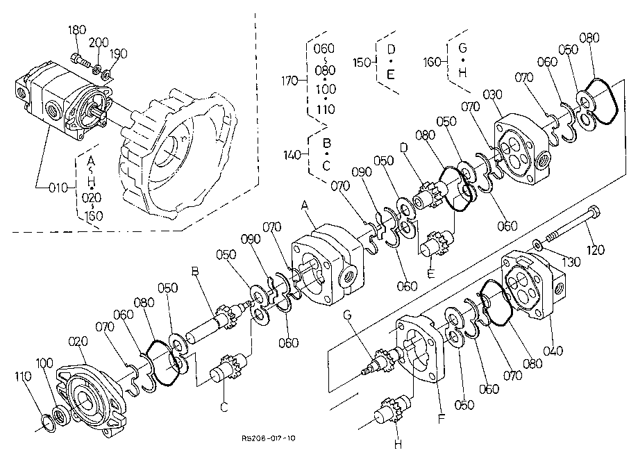 RP201 - 71500 - GEAR PUMP KIT - MXPseal.comKUBOTA